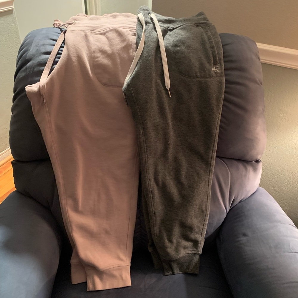 Calvin Klein Swear Pants  Two Pair, Size Large